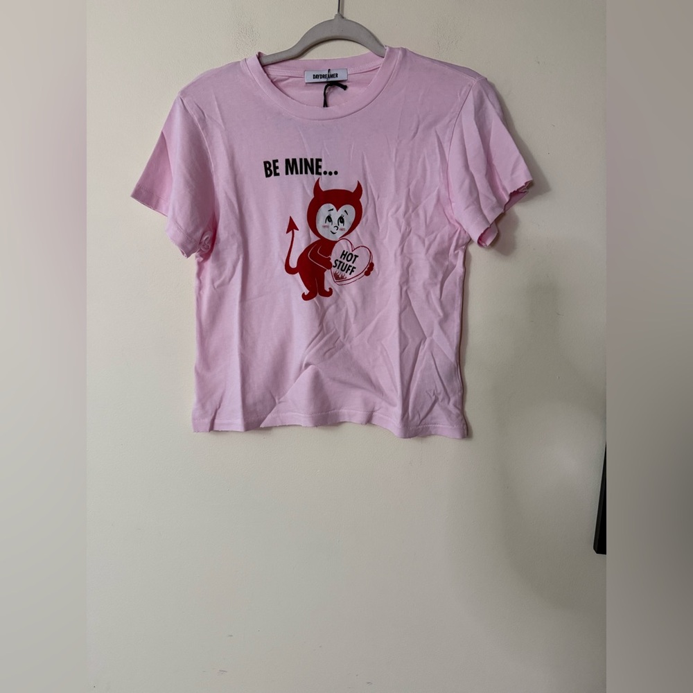 Daydreamer Pink 'Be Mine' Devil Graphic Tee